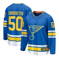 St. Louis Blues Jordan Binnington Blue Home NHL Breakaway Player Jersey