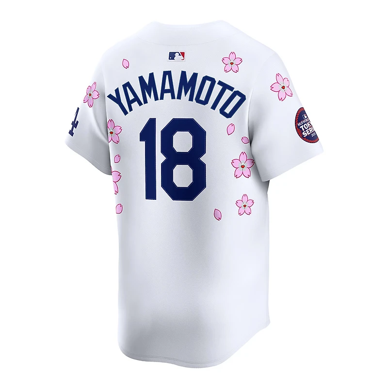 Los Angeles Dodgers Yoshinobu Yamamoto Nike x Takashi Murakami MLB World Tour Tokyo Series White Home Limited Player Jersey