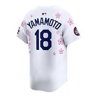 Los Angeles Dodgers Yoshinobu Yamamoto Nike x Takashi Murakami MLB World Tour Tokyo Series White Home Limited Player Jersey