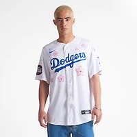 Los Angeles Dodgers Blank Nike x Takashi Murakami MLB World Tour Tokyo Series White Home Limited Player Jersey