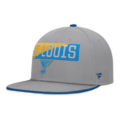 St. Louis Blues Grey Duo Block Fanatics Snapback Hat