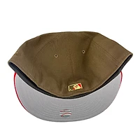 Los Angeles Dodgers Brown Tri Tone Bicentennial Patch Grey UV New Era 59FIFTY Fitted Hat