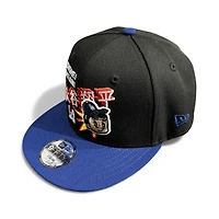 Youth Los Angeles Dodgers Black and Royal Blue Ohtani Anime ITFDB Patch Gray UV New Era 9FIFTY Snapback Hat