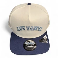 Tampa Bay Rays Chrome and Light Navy Upside Down TB Patch Blue UV New Era A-Frame Snapback Hat