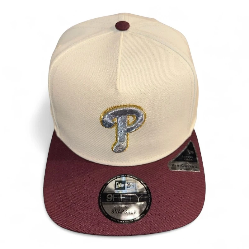 Philadelphia Phillies Chrome and Maroon 2026 ASG Patch Gray UV New Era A-Frame Snapback Hat