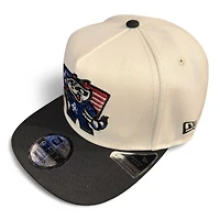 Rocket City Trash Pandas Chrome and Black with Gray UV New Era A-Frame Snapback Hat