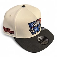 Rocket City Trash Pandas Chrome and Black with Gray UV New Era A-Frame Snapback Hat