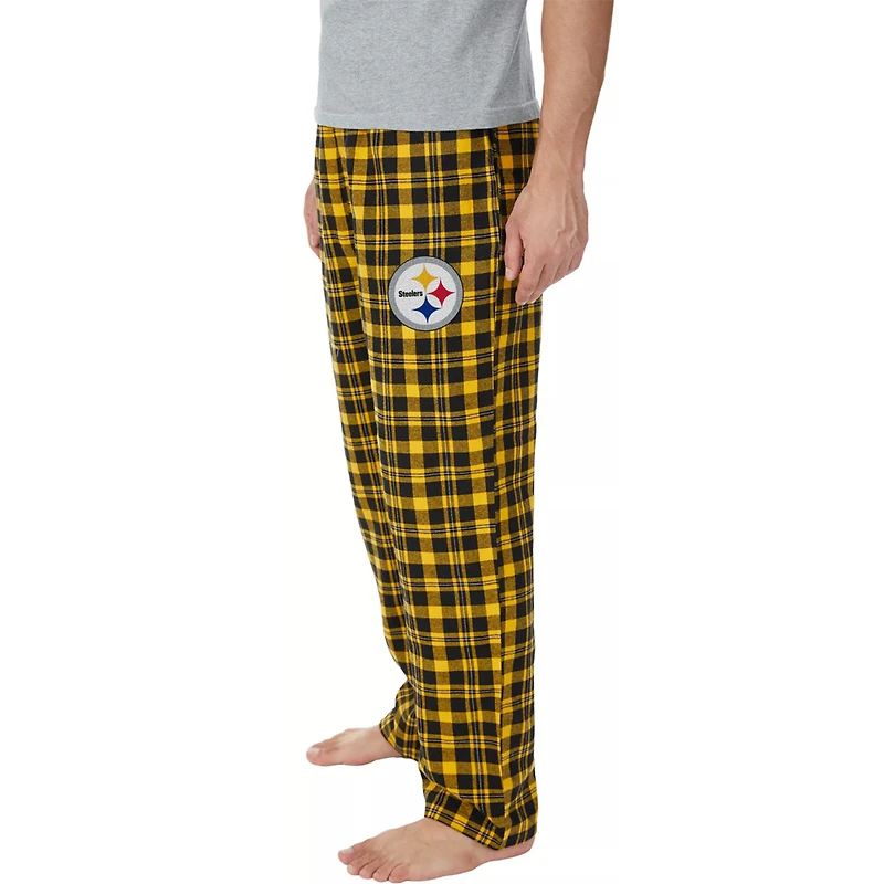 Pittsburgh Steelers Black Concepts Sport Hawthorn Flannel Sleep Pajama Lounge Pants