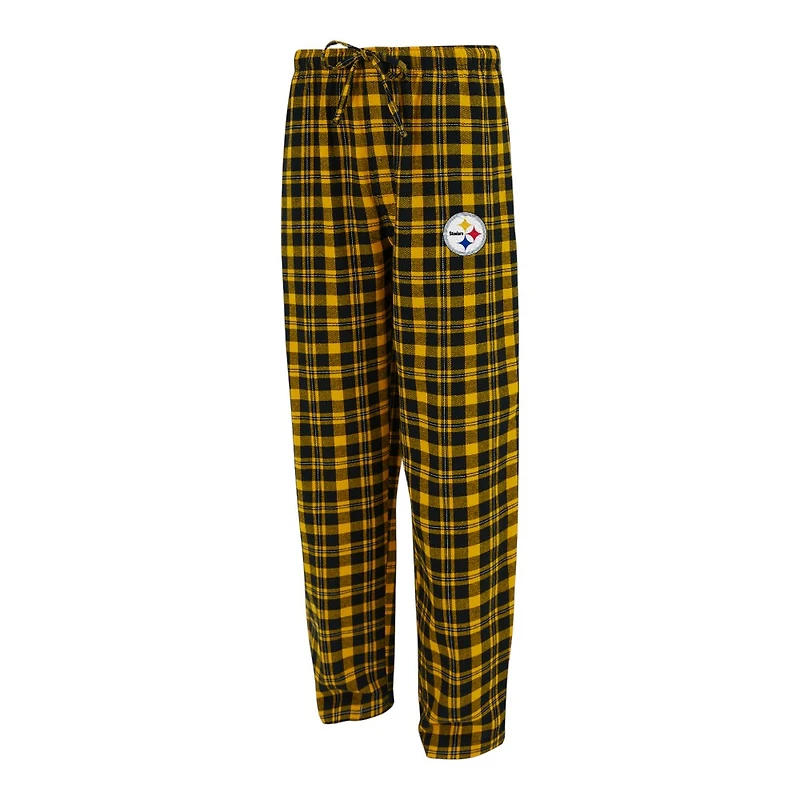 Pittsburgh Steelers Black Concepts Sport Hawthorn Flannel Sleep Pajama Lounge Pants