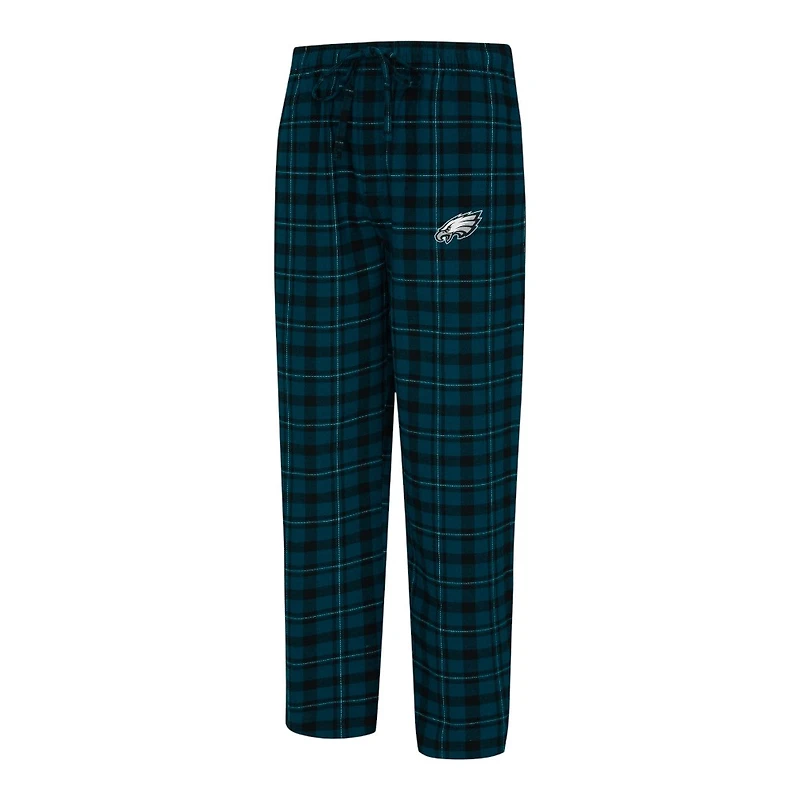 Philadelphia Eagles Midnight Green Concepts Sport Hawthorn Flannel Sleep Pajama Lounge Pants