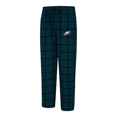 Philadelphia Eagles Midnight Green Concepts Sport Hawthorn Flannel Sleep Pajama Lounge Pants