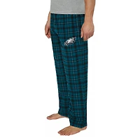 Philadelphia Eagles Midnight Green Concepts Sport Hawthorn Flannel Sleep Pajama Lounge Pants