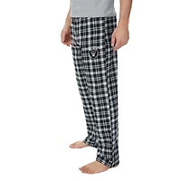 Las Vegas Raiders Black Concepts Sport Hawthorn Flannel Sleep Pajama Lounge Pants