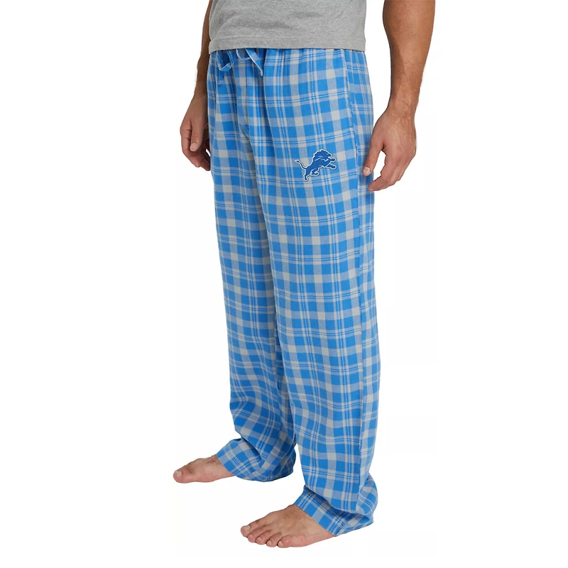 Detroit Lions Blue Concepts Sport Hawthorn Flannel Sleep Pajama Lounge Pants