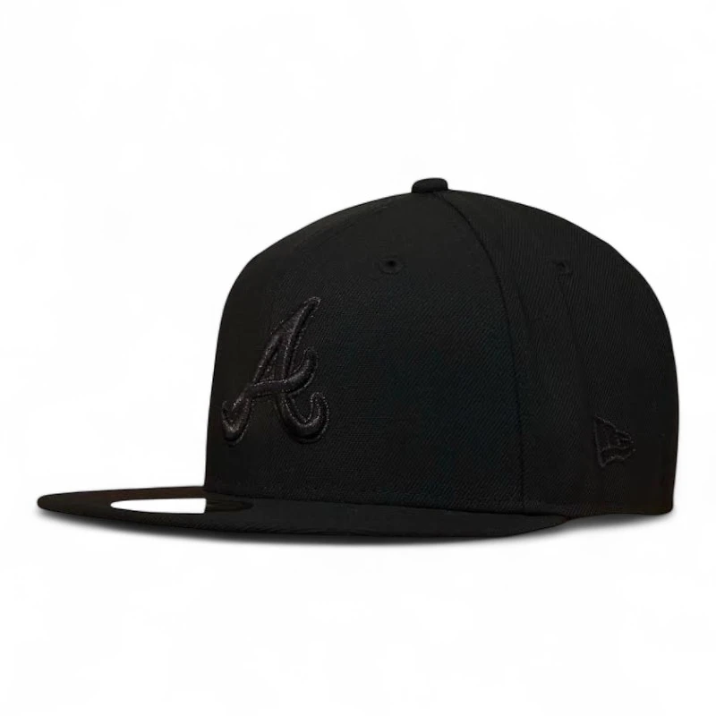Atlanta Braves Black on 30th Anniversary Patch Gray UV New Era 59FIFTY Fitted Hat