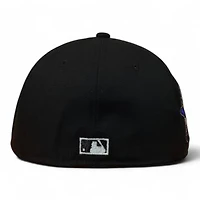 Atlanta Braves Black on 30th Anniversary Patch Gray UV New Era 59FIFTY Fitted Hat