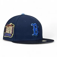 Boston Red Sox Oceanside and Navy 1999 All Star Game Patch Gray UV New Era 59FIFTY Fitted Hat