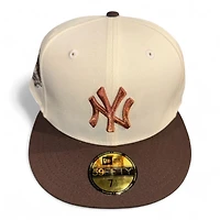 New York Yankees Chrome and Burnt Wood 1999 WS Patch Pink UV Era 59FIFTY Fitted Hat