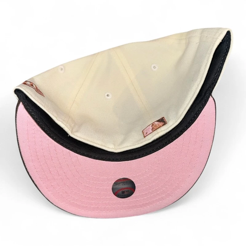Boston Red Sox Chrome and Burnt Wood 1999 ASG Patch Pink UV New Era 59FIFTY Fitted Hat