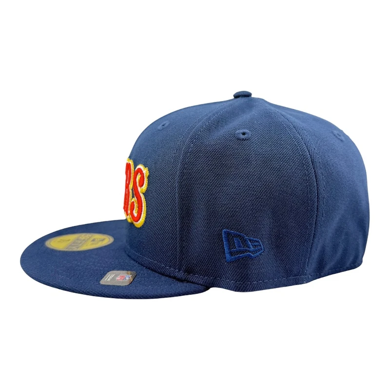 San Francisco 49ers Ocean Blue NFL Collection 75th Anniversary Patch Grey UV New Era 59FIFTY Fitted Hat