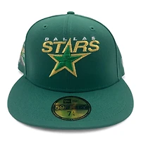 Dallas Stars Emerald Green Decade Patch Pink UV New Era 59FIFTY Fitted Hat