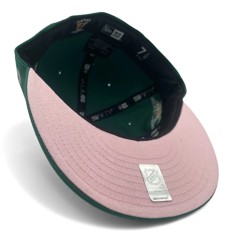 Dallas Stars Emerald Green Decade Patch Pink UV New Era 59FIFTY Fitted Hat