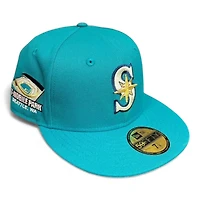 Seattle Mariners Teal T-Mobile Stadium Patch Pink UV New Era 59FIFTY Fitted Hat