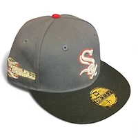 Chicago White Sox Graphite and Black 2005 WS Patch Gray UV New Era 59FIFTY Fitted Hat
