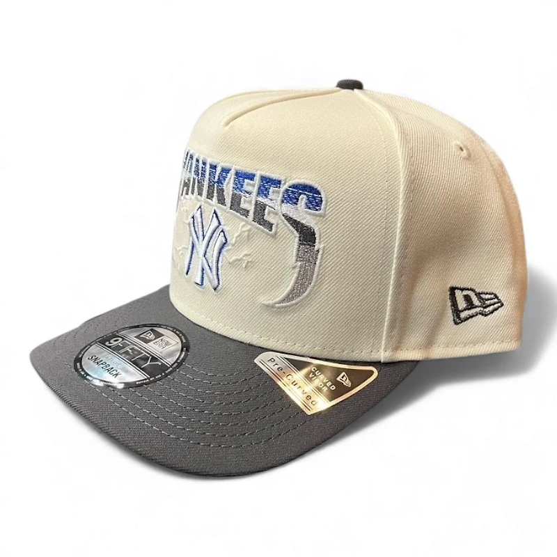 New York Yankees Chrome and Graphite New Era 9FIFTY A-Frame Snapback Hat