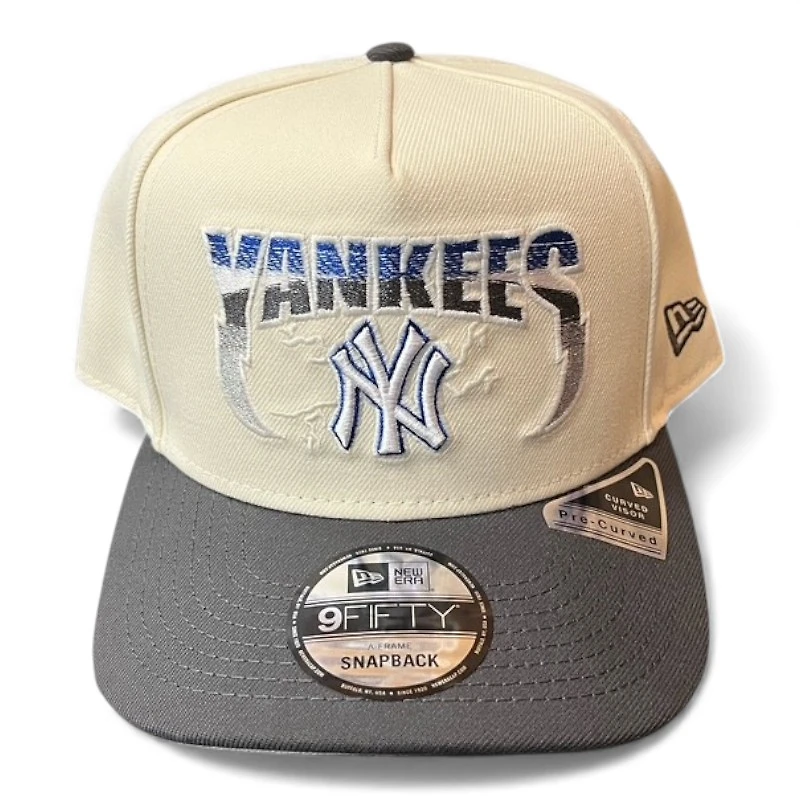 New York Yankees Chrome and Graphite New Era 9FIFTY A-Frame Snapback Hat