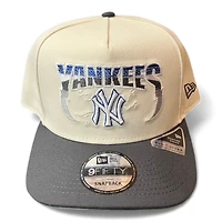 New York Yankees Chrome and Graphite New Era 9FIFTY A-Frame Snapback Hat