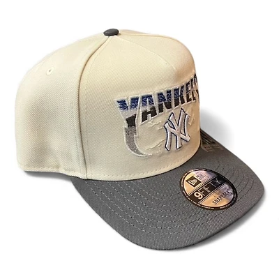 New York Yankees Chrome and Graphite New Era 9FIFTY A-Frame Snapback Hat
