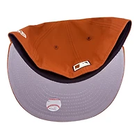 Los Angeles Dodgers Orange "Thanksgiving 2025" 60th Anniversary Patch Grey UV New Era 59FIFTY Fitted Hat