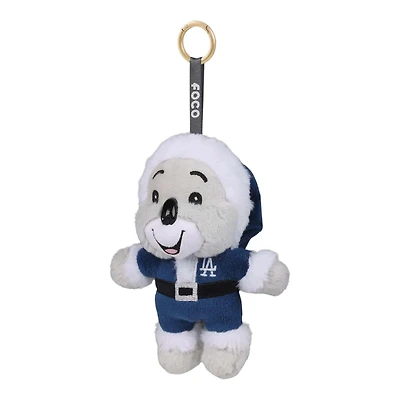 Los Angeles Dodgers Plush Mascot Santa Bag Backback Clip Keychain