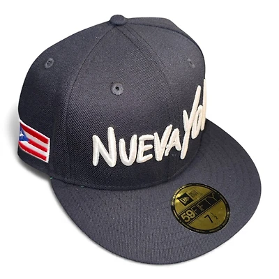 NuevaYol Navy Puerto Rico Patch with Kelly Green UV New Era 59FIFTY Fitted Hat
