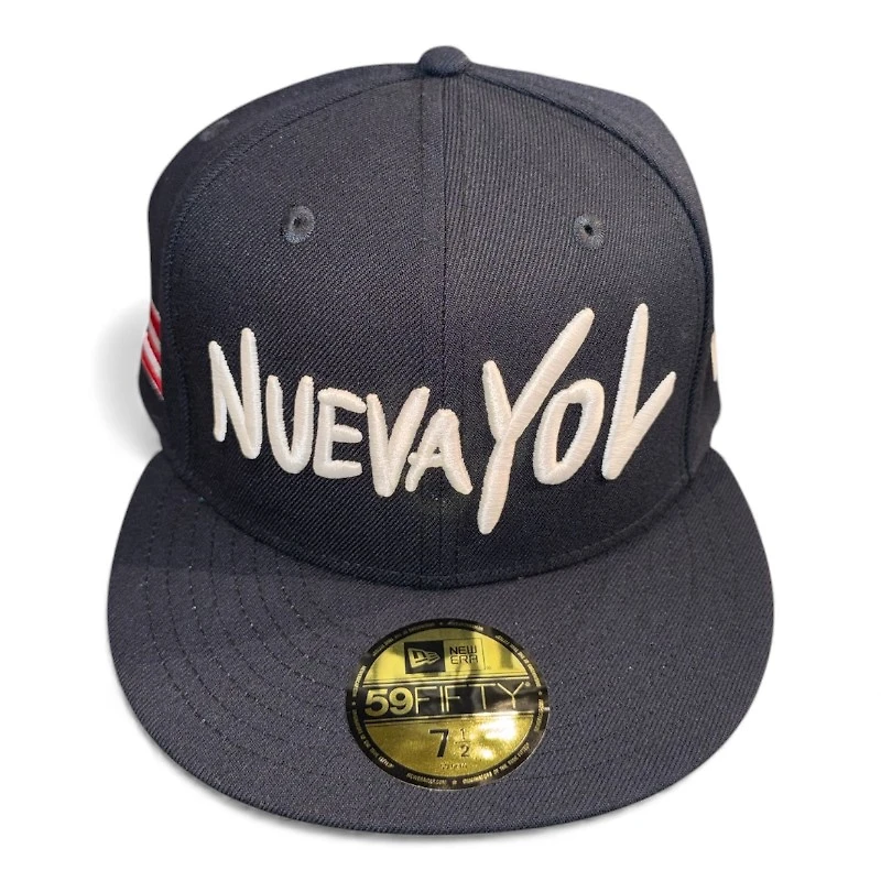 NuevaYol Navy Puerto Rico Patch with Kelly Green UV New Era 59FIFTY Fitted Hat