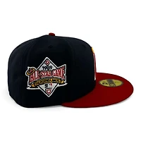 Anaheim Angels Navy and Red "Halos Collection" 1989 All Star Game Patch Green UV New Era 59FIFTY Fitted Hat