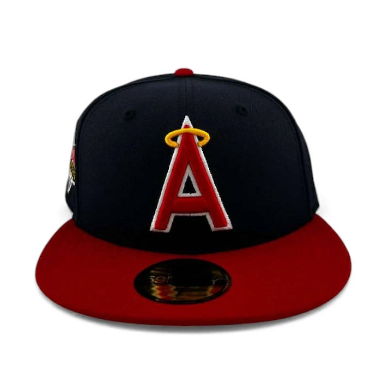 Anaheim Angels Navy and Red "Halos Collection" 1989 All Star Game Patch Green UV New Era 59FIFTY Fitted Hat