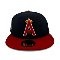 Anaheim Angels Navy and Red "Halos Collection" 1989 All Star Game Patch Green UV New Era 59FIFTY Fitted Hat