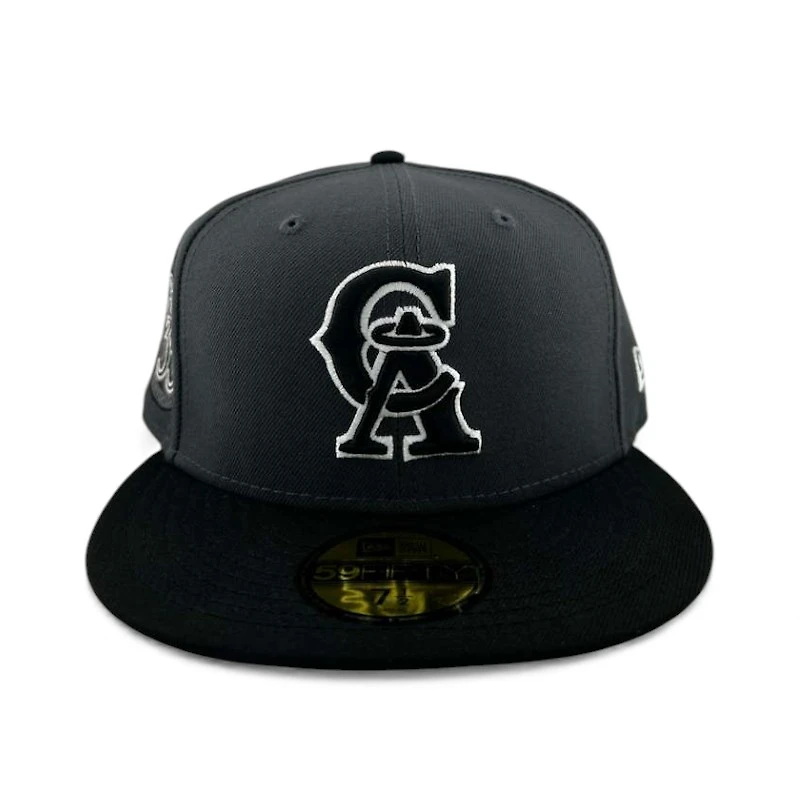 California Angels Graphite and Black "Halos Collection" 35th Anniversary Patch Gray UV New Era 59FIFTY Fitted Hat
