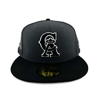 California Angels Graphite and Black "Halos Collection" 35th Anniversary Patch Gray UV New Era 59FIFTY Fitted Hat