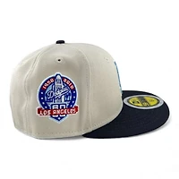 Kids Los Angeles Dodgers Stone and Graphite 60th Anniversary Patch Sky Blue UV Custom New Era 59FIFTY Fitted Hat