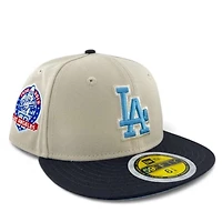 Kids Los Angeles Dodgers Stone and Graphite 60th Anniversary Patch Sky Blue UV Custom New Era 59FIFTY Fitted Hat