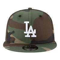 Los Angeles Dodgers Woodland Camo Back to Back Champs Diamond Patch New Era 9FIFTY Snapback Hat