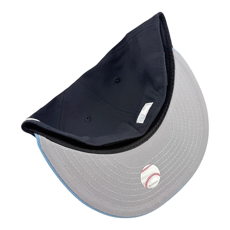 Los Angeles Dodgers Navy and Light Blue 2T 40th Anniversary Patch Grey UV New Era 59FIFTY Fitted Hat