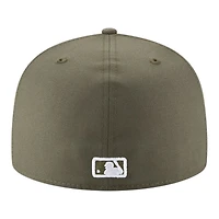 Los Angeles Dodgers Olive Green Back-to-Back World Series Champs Circle Patch New Era 59FIFTY Fitted Hat