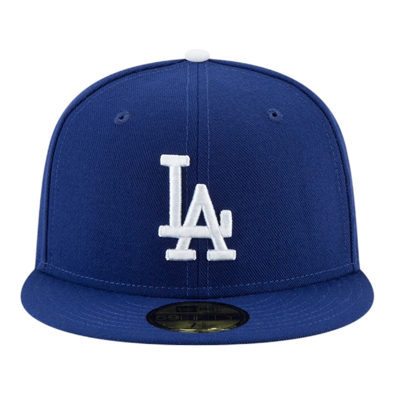 Los Angeles Dodgers Royal Blue Back-to-Back World Series Champs Circle Patch New Era 59FIFTY Fitted Hat