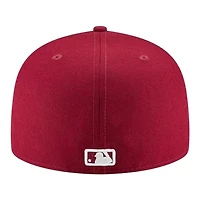 Los Angeles Dodgers Cardinal Red Back-to-Back World Series Champs Diamond Patch New Era 59FIFTY Fitted Hat