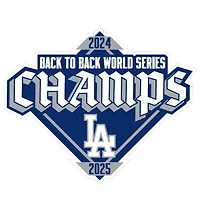 Los Angeles Dodgers Cardinal Red Back-to-Back World Series Champs Diamond Patch New Era 59FIFTY Fitted Hat