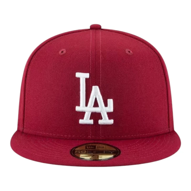 Los Angeles Dodgers Cardinal Red Back-to-Back World Series Champs Diamond Patch New Era 59FIFTY Fitted Hat